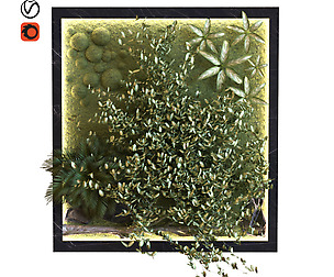 green wall set 044