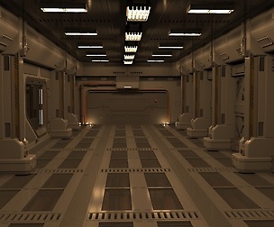 sci fi corridor