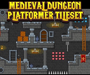 Medieval Dungeon - Platformer Tileset