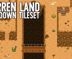 Barren Land - Top Down Tileset