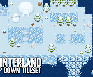 Winterland Top Down Tileset