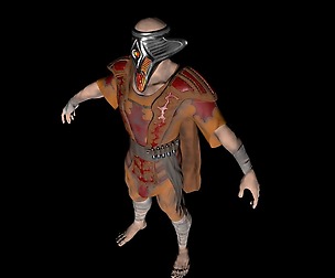 Lowpoly Fire Sorcerer