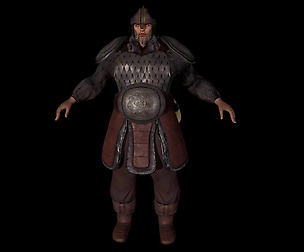 Slavic Bogotyr Ilya Muromets lowpoly