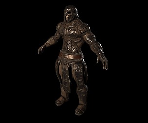 lowpoly Skeleton Berserker