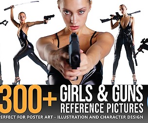300+ Girls & Guns Reference Pictures