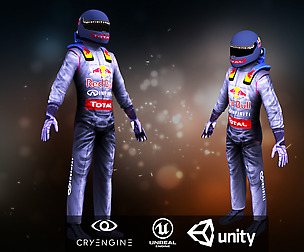 Red Bull - Race Driver 3D model