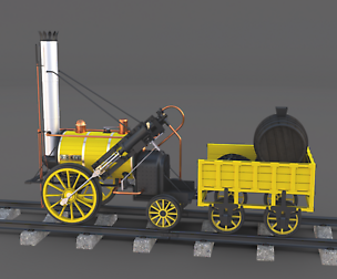 The Stephenson Rocket Locomotive
