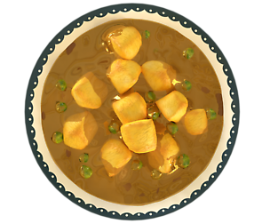 Paneer masala cartoon style