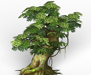 Game Ready Fantasy Tree 03