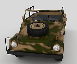 VW Type 181 with interior Army