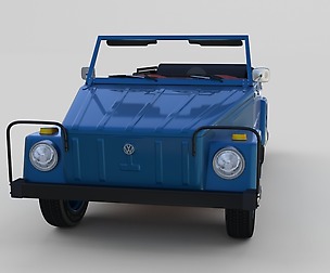 VW 181 Thing with interior