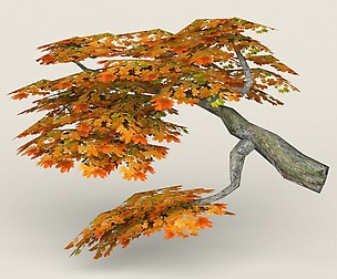 Low Poly Maple Tree 08