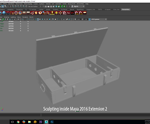 Sculpting inside Maya 2016 Extension 2