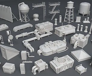 Building Roof Collection - 3 - 40 pieces