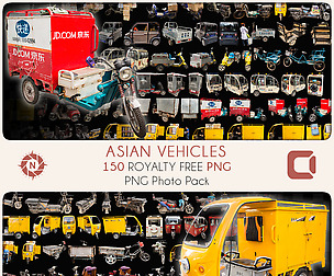 Asian Vehicles - PNG Photo Pack