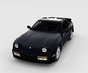 Porsche 944 turbo with interior rev