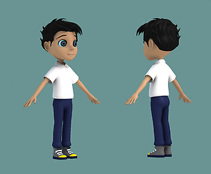 characters schoolchildren little boys