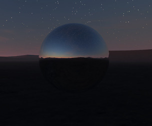 Desert Night Sky 360 HDRI