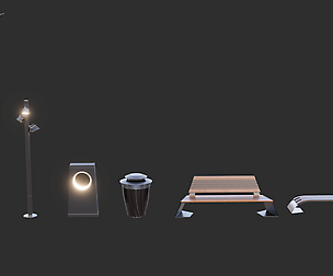 Modern Street Objects - Free sample