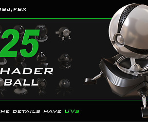 25 shader ball pack