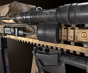 Daniel Defence Mk18 Gun Game Ready 3D Model