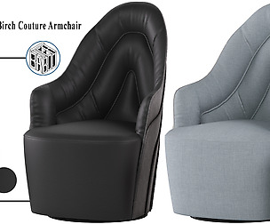 Degraded Birch Couture Armchair