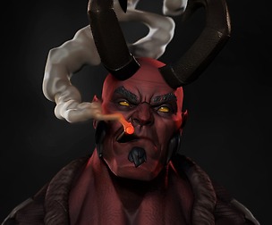 Hellboy Bust
