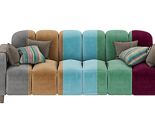 Tufted Sofa Homary