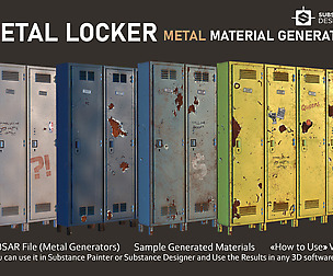 Metal Locker - Old Metal Material Generator