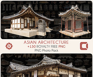 Asian Architecture - PNG Photo Pack
