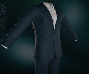 Blue Suit With White Shirt
