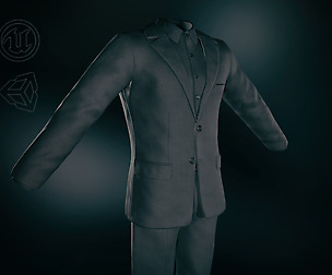 Full Black Suit