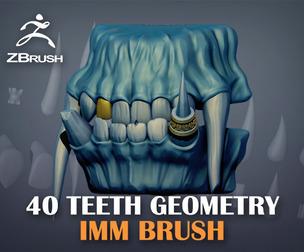 👄40TEETH immZBRUSH! Shapes includes🐁{Have Uvs}