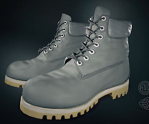 Gray Timberland Boots