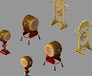 Drum-wooden shelf 12