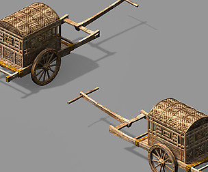 Song dynasty-props-trolley