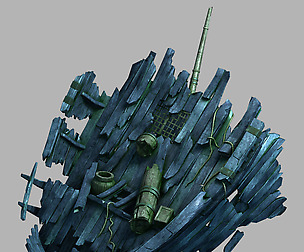 Jiuyou Sea Area-Broken Ship