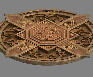 Floor decoration-disc