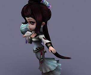 beautiful girl white cartoon