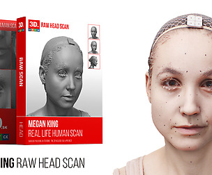 Megan King 3D Raw Head Scan