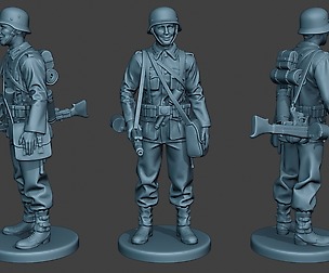 German soldier ww2 MG42 Stand G7