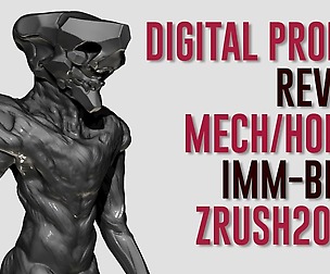 58 Mech Heads IMM-Brush For Zbrush 2021.6