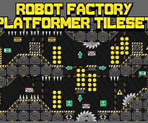 Robot Factory - Platformer Tileset