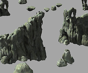 Huaguo Mountain-Side Wall-Rocks-Flame