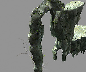 Huaguo Mountain-Side Wall-Rocks-Flame 2