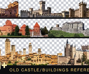 550+ OLD Castles | Buildings Reference pac