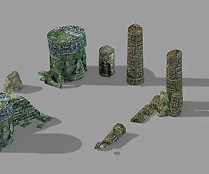 Huaguoshan Camp-Pillars