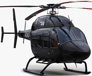 Bell 429 Black Helicopter