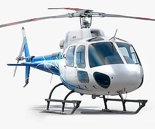 Helicopter AS 350 Blue