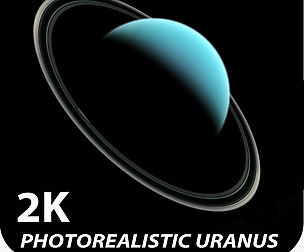 2K Photorealistic Uranus